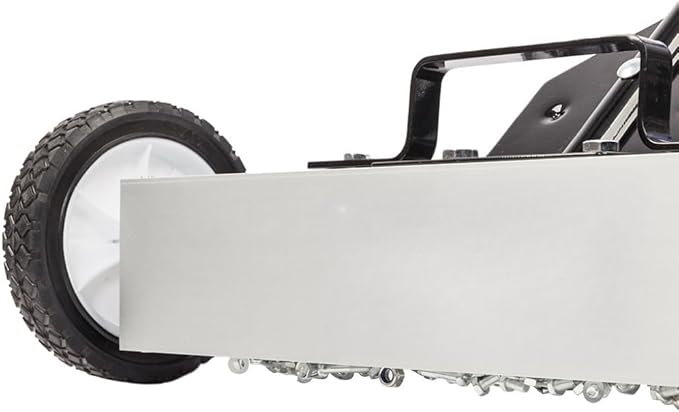 36-Inch Rolling Magnetic Pick-Up Sweeper with Wheels, with Quick Release Latch and Adjustable Long Handle, for Nails Needles Screws Collection, Great for Yard Grass Carpet and Concrete Floor