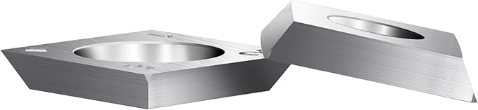 13.8mm Arc-edge Square Carbide Inserts Cutters, for Woodturning Replacement Cutter Knives, Fits Spiral, Helical Planer Cutter, Wood Lathe Turning Tool, 10-Pack (13.8x13.8x2.5-30째 R150(4R0.5))