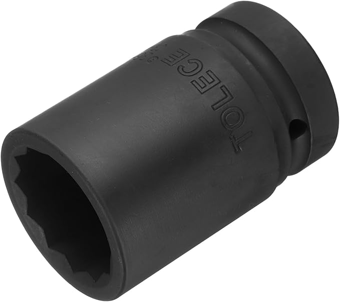 uxcell 1" Drive 36mm 12-Point Impact Socket, CR-MO Steel 80mm Length, Standard Metric Sizes