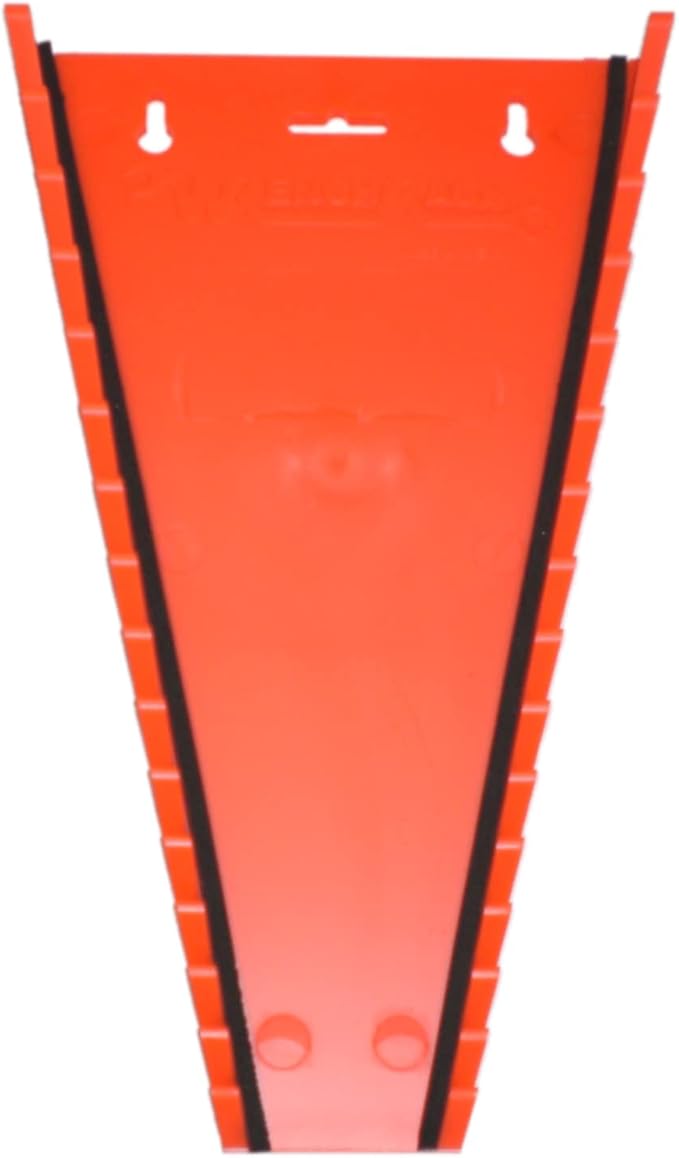 Protoco 3061 Standard Wrench Rack, 15 Piece Magnetic, Tool Organizer for Tool Box, Tool Cart or Wall Mounted, Orange