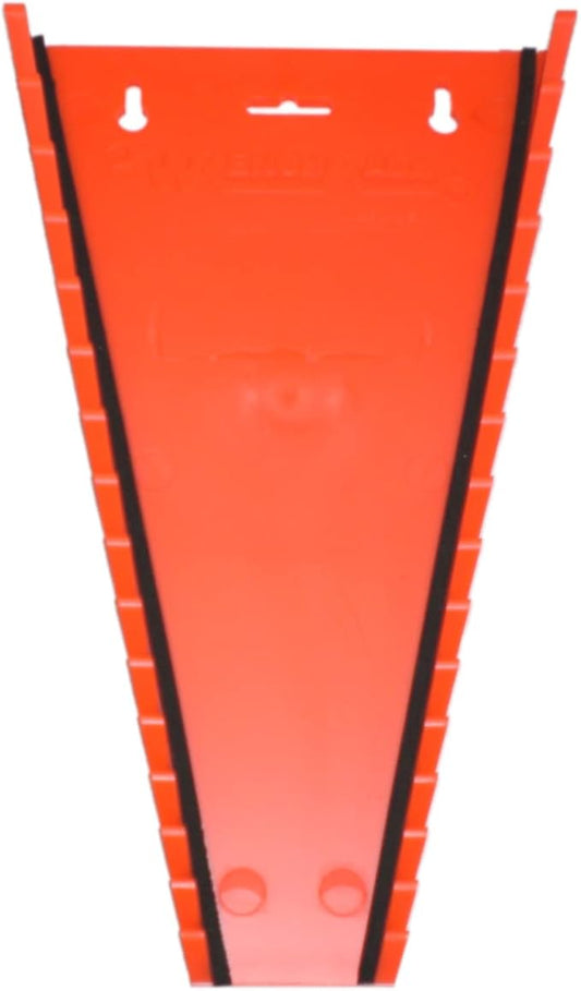 Protoco 3061 Standard Wrench Rack, 15 Piece Magnetic, Tool Organizer for Tool Box, Tool Cart or Wall Mounted, Orange