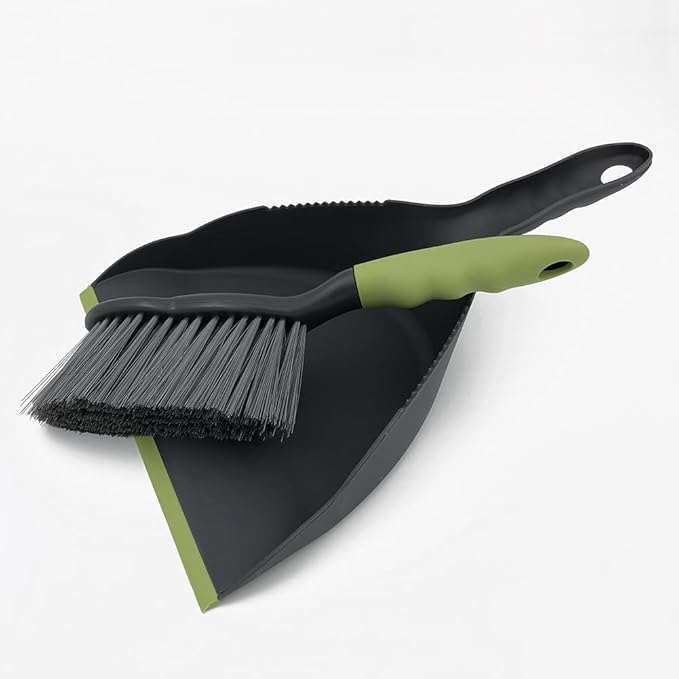Dust pan Broom Dustpan Brush - Dust Pans with Brush, Dustpan and Brush Set, Handheld Broom and Dustpan Set are Used to Clean Kitchens, Floors, Tables, and Animal Cages.