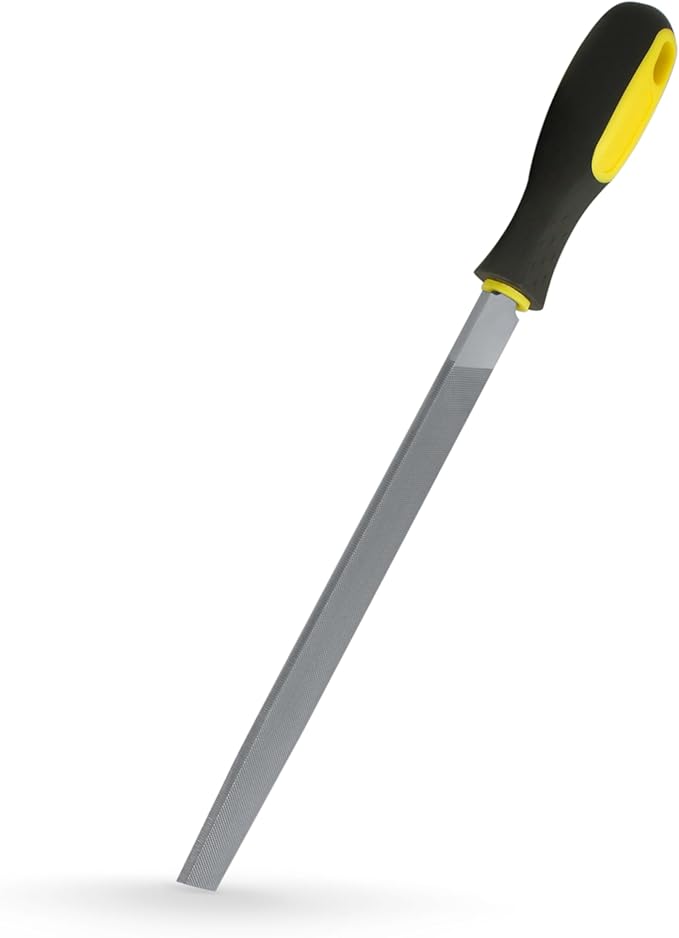 Metal File Flat File (8 Inches / 20.32cm) Carbon Steel for Sharpening, Deburring, and Edge Finishing - Ideal for Metal, Wood, and Plastic Surfaces - Essential Tool for Industrial and DIY Projects