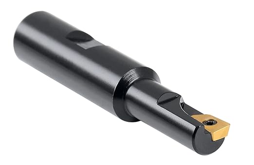 Accusize Industrial Tools 1/2'' 90 Deg Square Shoulder Indexable End Mill with Carbide Apkt11T3 Inserts, 0056-0913