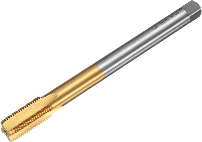uxcell Metric Thread Tap M15 x 1.5 H2 160mm Straight Flute Screw Thread Milling Machine Taps Threading Tapping Repair Tool