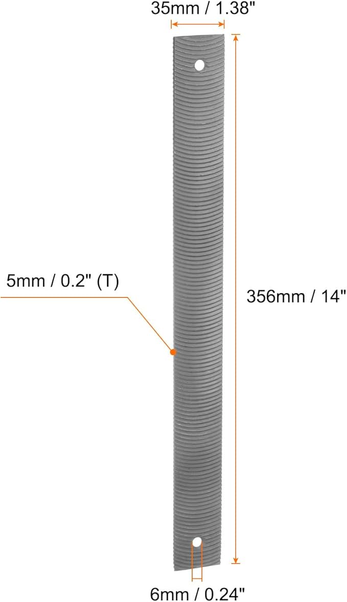 HARFINGTON Flexible Body File 14 Inch High Carbon Steel Medium Teeth Cut Flat Metal Files Polisher Tool for Car Grinding