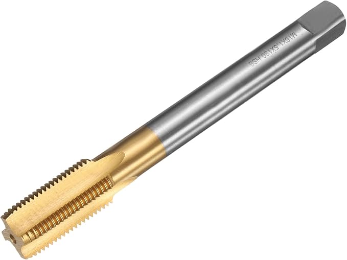 uxcell Metric Thread Tap M16 x 1.5 H2 130mm Straight Flute Screw Thread Milling Machine Taps Threading Tapping Repair Tool