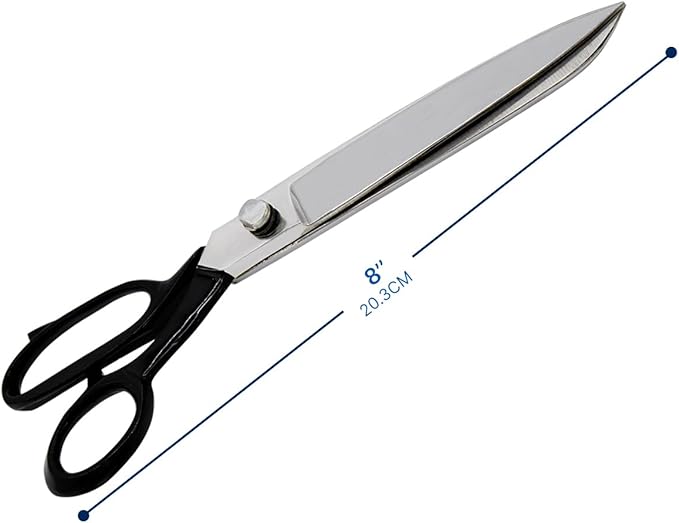 Tailor Scissors 8 Inch for Cutting Fabric Heavy Duty Scissors for Leather Cutting Industrial Sharp Sewing Shears for Home Office Artists Dressmakers