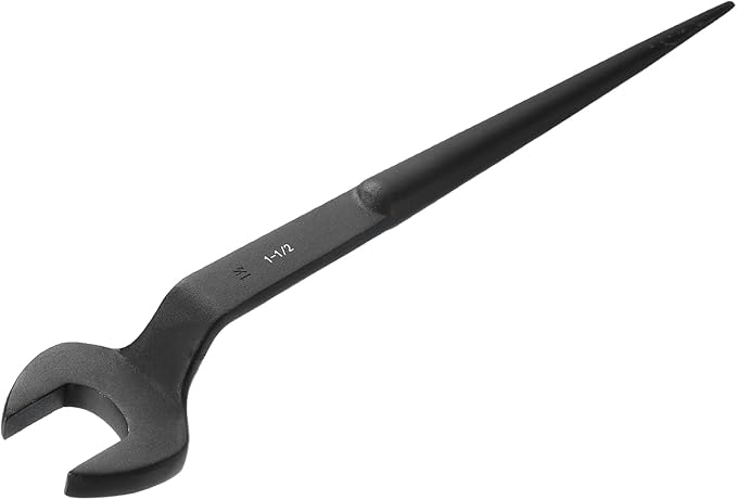 HARFINGTON Single Open End Spanner Wrench 1-1/2-inch 15 Degree Angle Single Open End SAE Construction Spanner Wrenches with 60째Offset Handle for Automotive Mechanical Maintenance