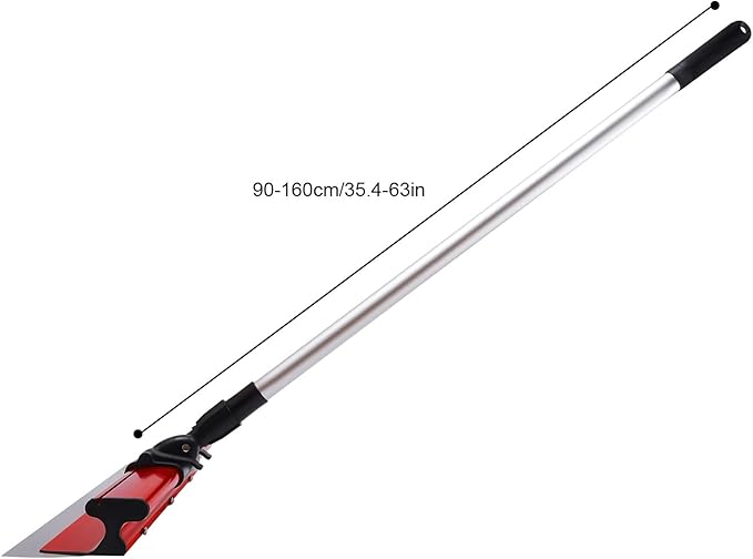 Drywall Skimming Blade Set Plaster Smoothing Tools Stainless Steel Drywall Knife for Finishing and Smoothing Walls and Ceilings, 15.7, 23.6, 31.4cm Blades+35.4-63in Extension Handle