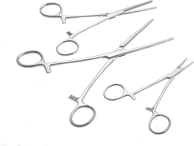 SURGICAL ONLINE Ultimate Hemostat Set, 6 Piece Ideal for Hobby Tools, Electronics, Fishing and Taxidermy (8", 6.25" and 5")
