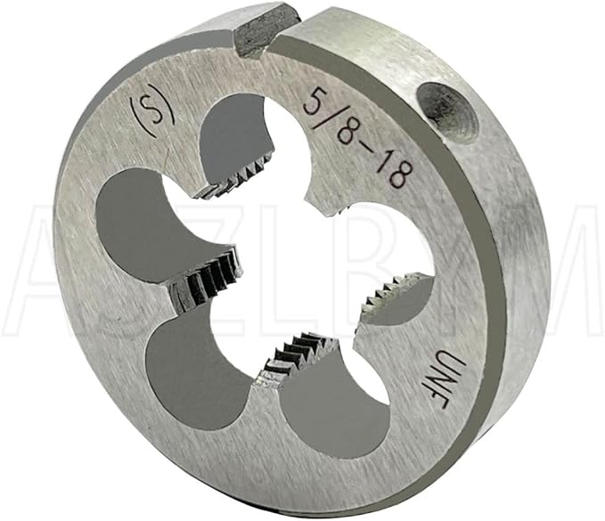 5/8-18 Tap And Die Set, UNF Machine Thread Tap And Round Thread Die Right Hand HSS Taper