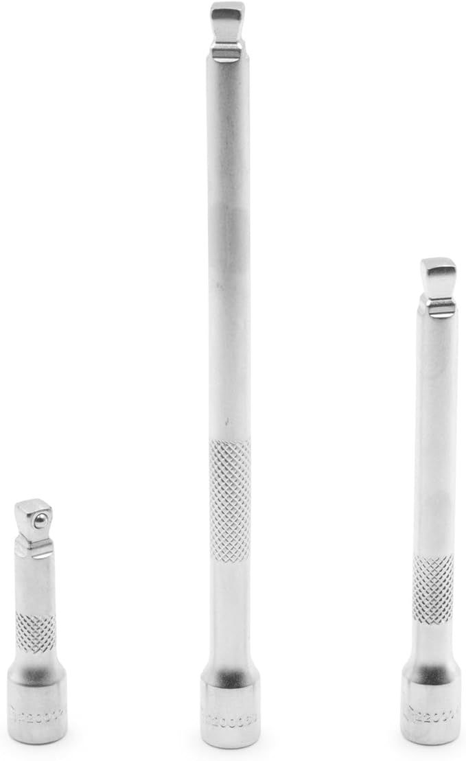 Genius Tools 3 Piece 1/4" Dr. Wobble Extension Bar Set BE-22406