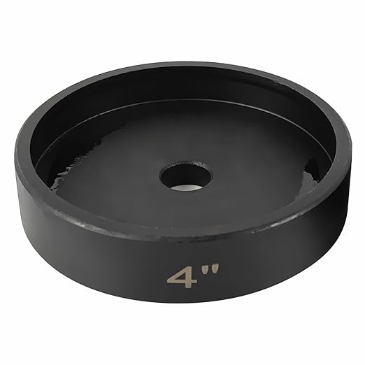 AMZCNC 4" Conduit Punch and Die for Hydraulic Knock Out Driver 3/4"-16UN Thread ((Conduit Hole Size) 4")(Actual Hole Size: 4.54")