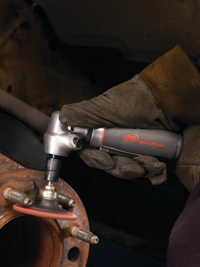 Ingersoll Rand 5104MAX Angle Air Die Grinder, 12,000 RPM, 0.4 HP, 1/4" Collet, Rear Exhaust