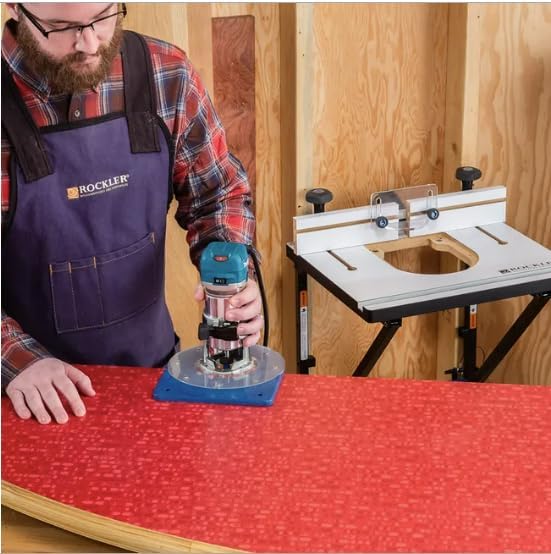 Compact Router Insert Plate Kit for Convertible Benchtop Router Table - Easy Router Access Woodworking Tools w/Pre-Drilled Holes - Compact Tool Kit Fits Porter Cable, Bosch, Dewalt, & More