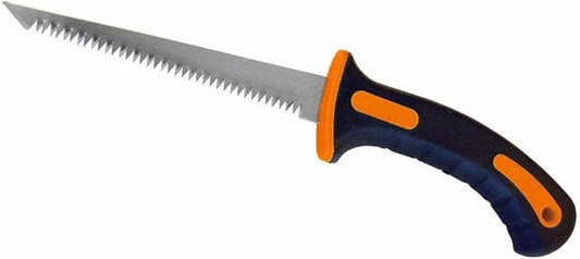 Wideskall짰 6.5" inch Utility Wallboard Drywall Hand Jab Saw Confirm Rubber Grip Handsaw