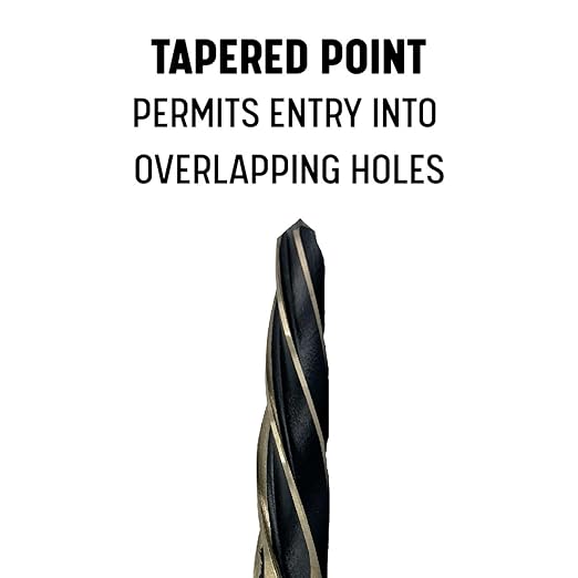 Drill America 15/16" Hex Shank Black and Gold Long Bridge/Construction Reamer, KFD Series