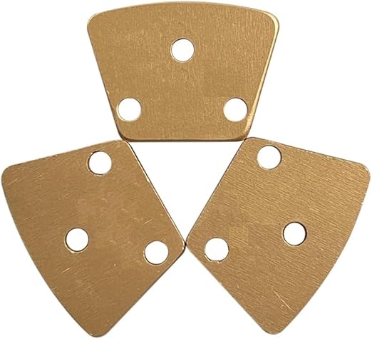 Trapezoidal Diamond Grinding Discs for Warrior, XtremePolishing & ASL Grinders, 18/20 Grit, Soft Bond, Set of 3PCS