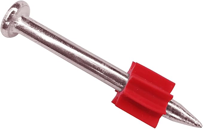 1-1/2" Powder Actuated Fasteners with .300 Head .145" Shank and flute for Powder Fastening & Power Framing systems, 100 Pack