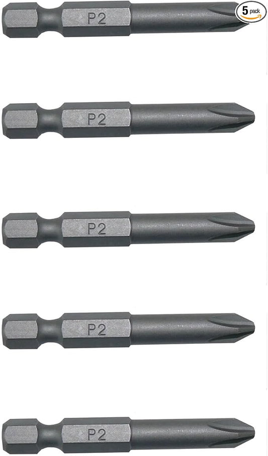#2 X 2" PHILLIPS HEAD Quick Change BIT (5 PACK)
