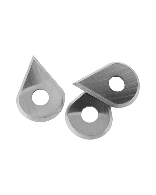 Carbide Paint Scraper Blades, 3Pcs Round, Triangular and Drop Shaped Tungsten Steel Blades, Fit for 1in Scraper, for Removing Paint, Glue and Grout