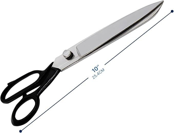 Tailor Scissors 10 Inch for Cutting Fabric Heavy Duty Scissors for Leather Cutting Industrial Sharp Sewing Shears for Home Office Artists Dressmakers