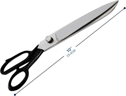 Tailor Scissors 10 Inch for Cutting Fabric Heavy Duty Scissors for Leather Cutting Industrial Sharp Sewing Shears for Home Office Artists Dressmakers