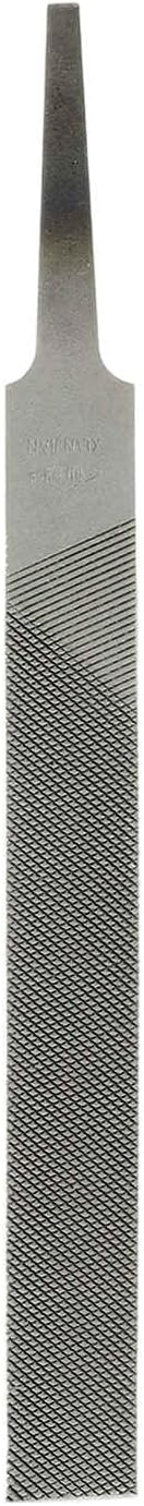 HARFINGTON Flat Coarse Cut File 4" Double Cut Teeth High Carbon Steel Hand Rasp File without Handle for Metal Wood Deburring Removing
