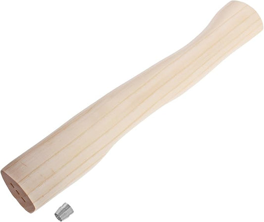 Premium Toon Wood Hammer Handle Replacement 38cm Long Wood Tool Handle,Ball Peen Hammer Handles with a Steel Wedges Suitable for Small Hammers or Axes with 39×17mm Tenons