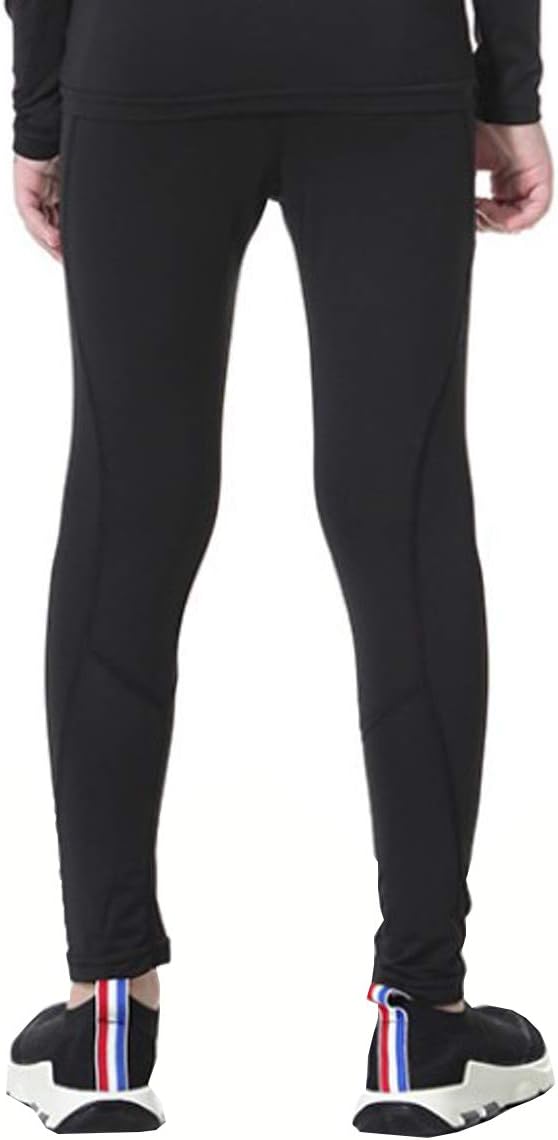 LANBAOSI Youth Boys Compression Leggings Athletic Pants Base Layer Football Workout Tight