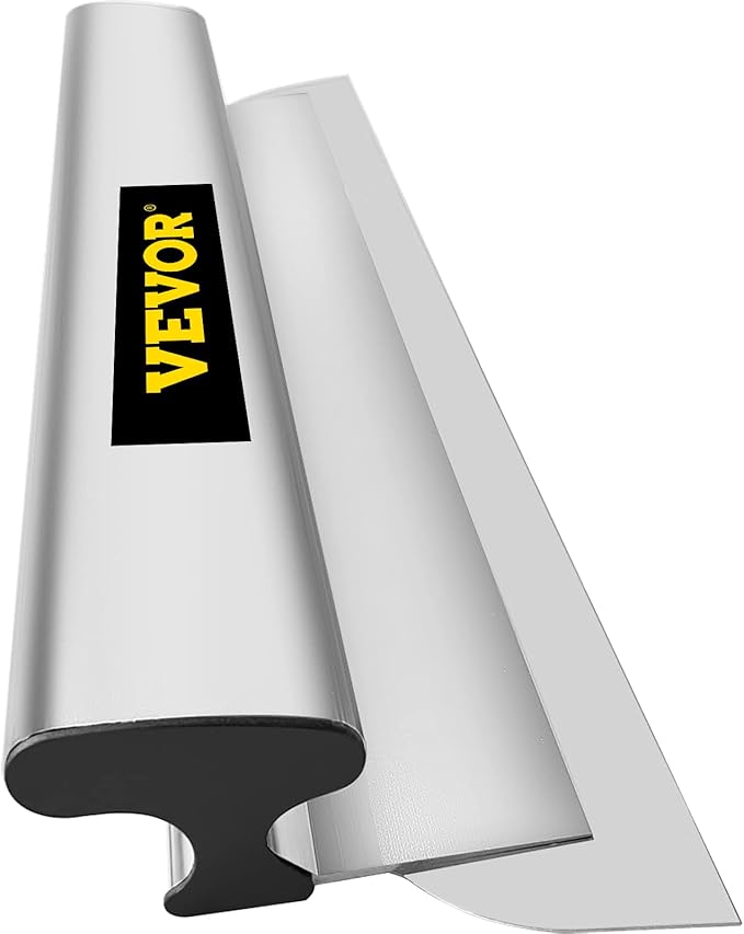 VEVOR Skimming Blade,24 inch Smoothing Knife, European Stainless Steel Construction Knife, Aluminum Blade Profile Smoothing Knockdown Spatula for Gyprock/Drywall/Wall-Board