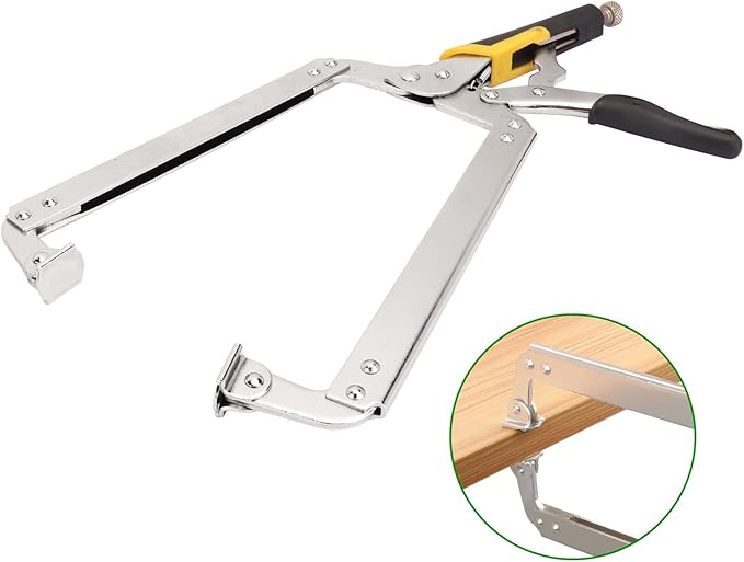 4 Pack 18 Inch C Clamp Locking Pliers with Swivel Pads, 18 Inch Heavy Duty C Clamp Welding Pliers for Woodworking and Home Improvement