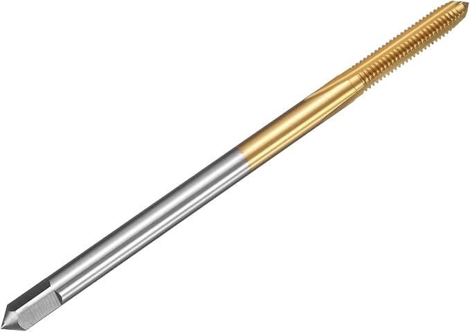 uxcell Metric Thread Tap M6 x 1 H2 120mm Straight Flute Screw Thread Milling Machine Taps Threading Tapping Repair Tool