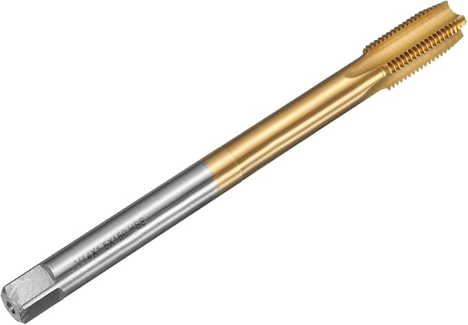 uxcell Metric Thread Tap M14 x 1.5 H2 150mm Straight Flute Screw Thread Milling Machine Taps Threading Tapping Repair Tool