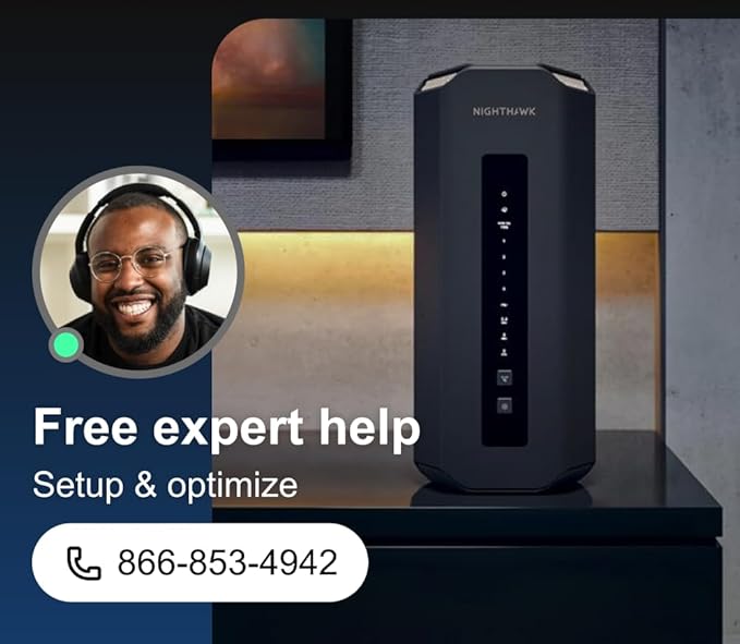 NETGEAR Nighthawk Tri-Band WiFi 7 Router (RS700S) - Router Only- BE19000 Wireless Speed (up to 19 Gbps) ??10 Gig Internet Port - Covers up to 3,500 sq. ft. ??1-Year Armor & Free Expert Help