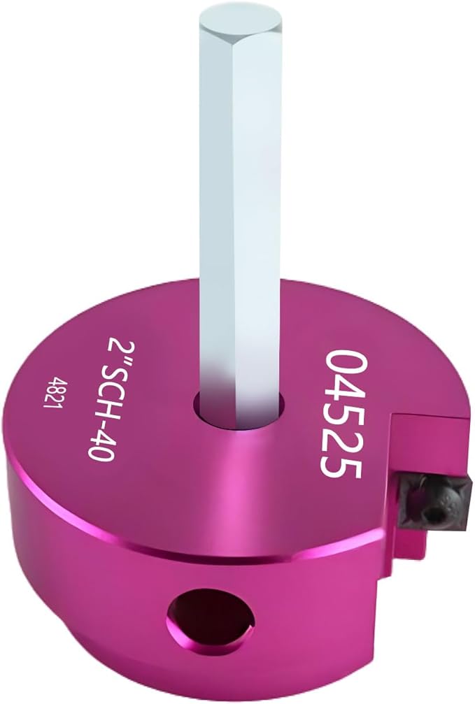 PVC Pipe Reamer Kit 1 PCS 2"(PPR200) for SCH 40 CPVC & ABS Plastic Fittings ??Fits 1/2" Drills with 3/8" Hex Shaft ??Ideal for Exhaust, Drain & Water Pipe Cleaning, Durable & Heavyduty