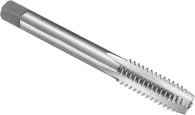 uxcell Hand Plug Tap M11 x 2 H2 Metric Thread Plug Style Taps Straight Flute Screw Tapping Threading Tool High Speed Steel HSS6542