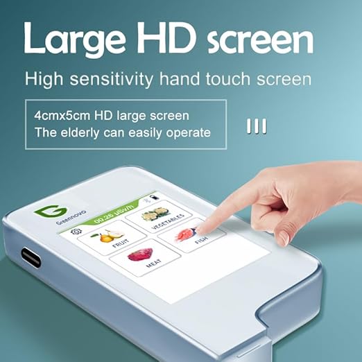 2FW Portable Nitrate Tester for Fish Fruit Vegetable Meat, Food Test Detector Home Testing Fresh Food