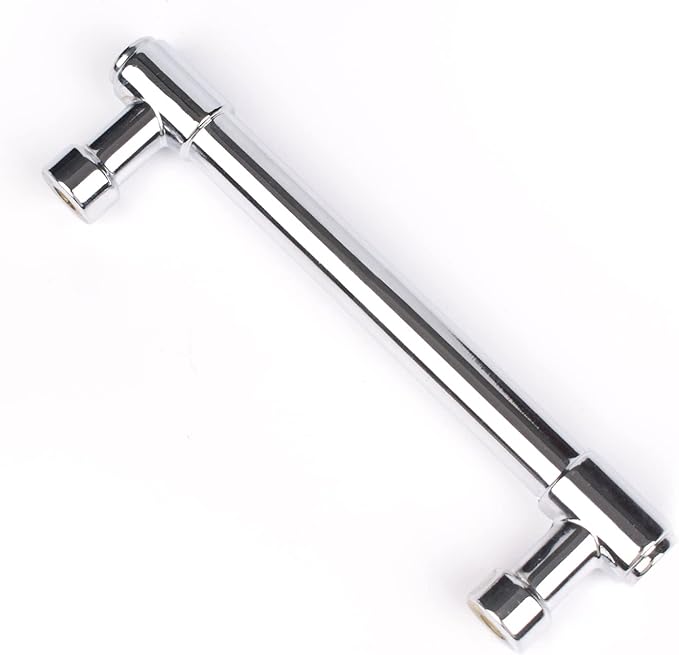 khtumeware Polished Chrome Cabinet Pulls - Center to Center 4" (Approx. 102MM) - Pack of 6 - Kitchen Handles for Cabinets Cupboard Handles Drawer Pulls.
