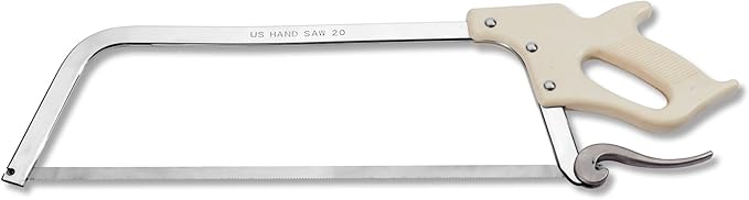 KATA Bone Meat Saw for Butchering: 20-Inch HackSaw Butcher Saw for Deer-Meat & Bone Cutting with SK5 Blade - Handsaws for Butchering at Home, Meat Processing, Processed Livestock and Game