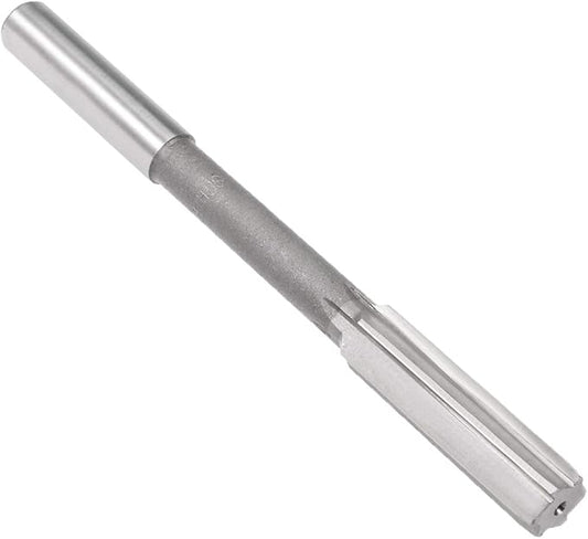 uxcell Chucking Reamer 15mm, H7 HSS Lathe Machine Reamer 6 Straight Flutes, Round Shank Milling Cutting Tool, Metric Reaming Drill Bit for Stainless Steel Metal Hole