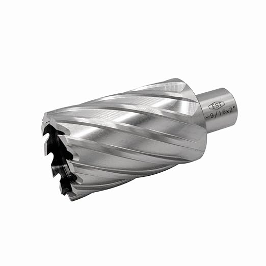 HSS M2AL Annular Cutter 2" DOC with 3/4" Weldon Shank for Magnetic Drill Press by EST (D1-9/16" X 2")