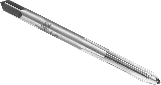 uxcell Hand Plug Tap M4 x 0.7 H2 Metric Thread Plug Style Taps Straight Flute Screw Tapping Threading Tool High Speed Steel HSS6542