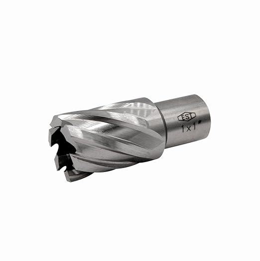 EST HSS M2AL Annular Cutter 1" DOC with 3/4" Weldon Shank for Magnetic Drill Press (D1" X 1")