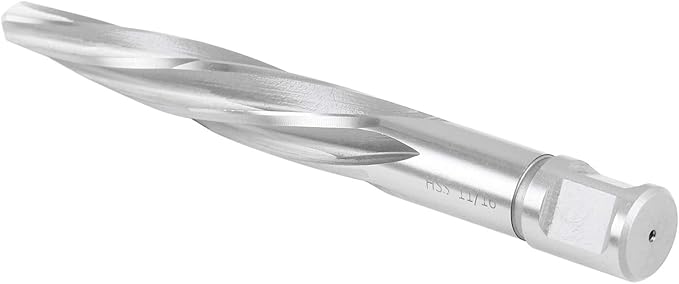 Accusize Industrial Tools 11/16'' H.S.S. Aligning Reamer with 3/4'' / 0.75'' Weldon Shank, Spiral Flute, 0521-1116