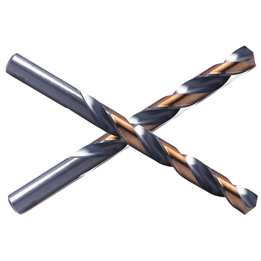 2PCS, 31/64" Black and Gold Twist Drill Bits Set