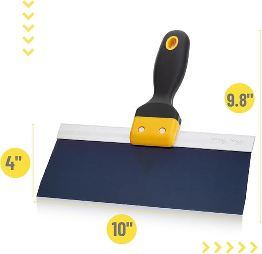 Bates- Taping Knife, 10 Inch, Blue Steel Drywall Taping Knife