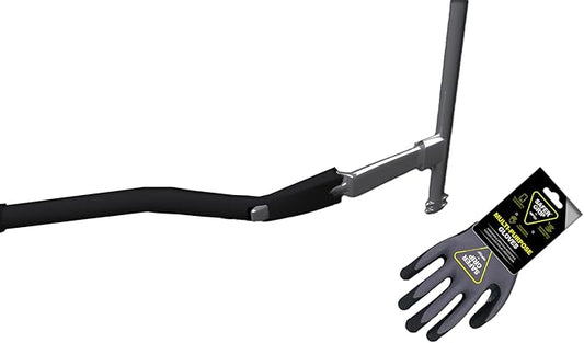 OPNBar Version 4 (1 Pack) Large Mouth Leverage Bar - for Shipping Container Doors - with SAFER GRIP Gloves