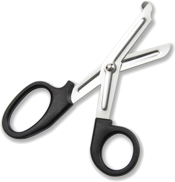 20 Pack EMT Trauma Shears, 5.7 Inch Bandage Scissors, Stainless Steel, Ergonomic, Ambidextrous, Black